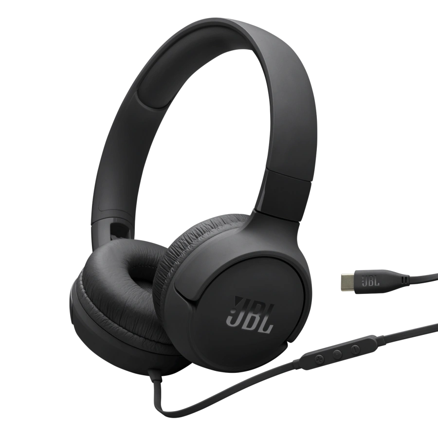 Навушники з мікрофоном JBL Tune 520C USB-C - Black (JBLT520CBLK)