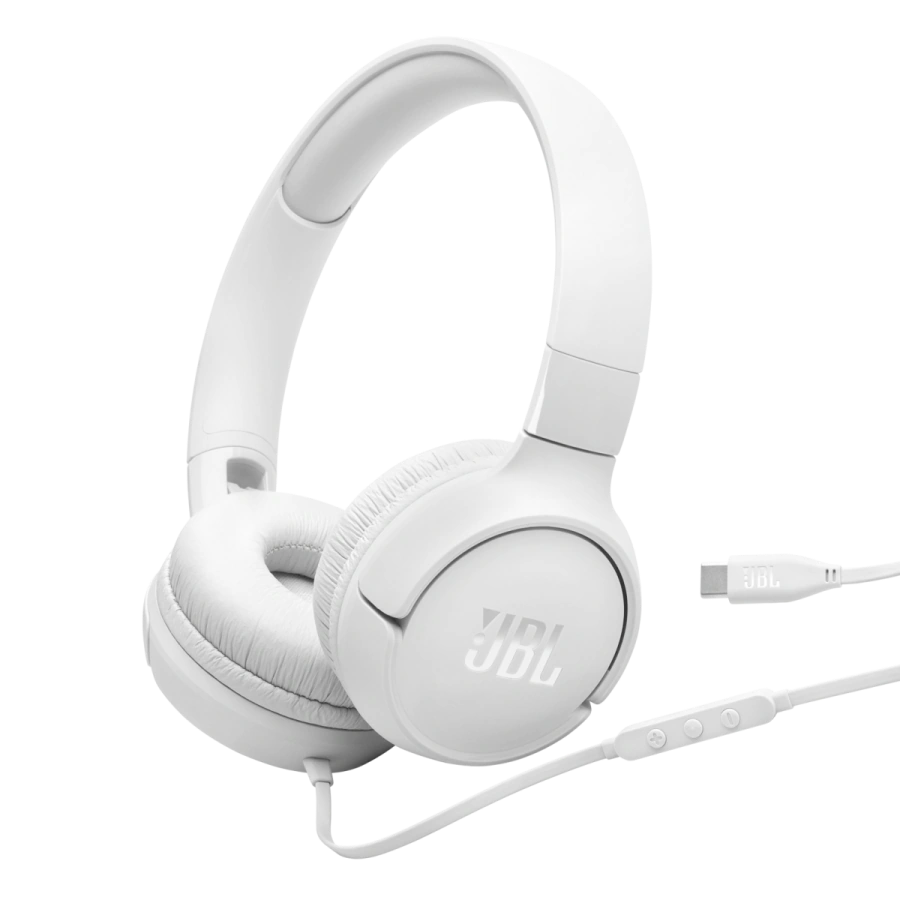Навушники з мікрофоном JBL Tune 520C USB-C - White (JBLT520CWHT)