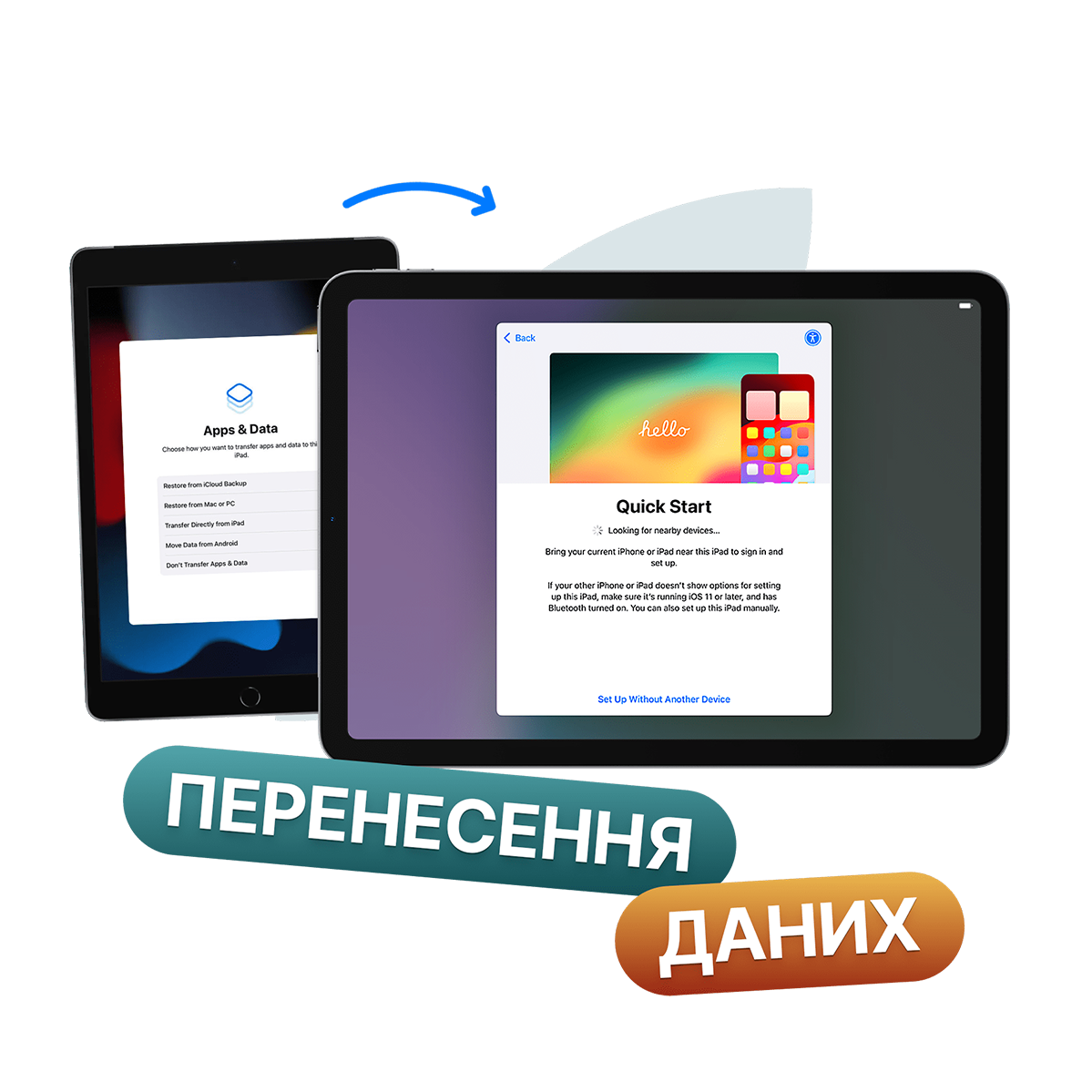 Перенос данных с планшета на планшет