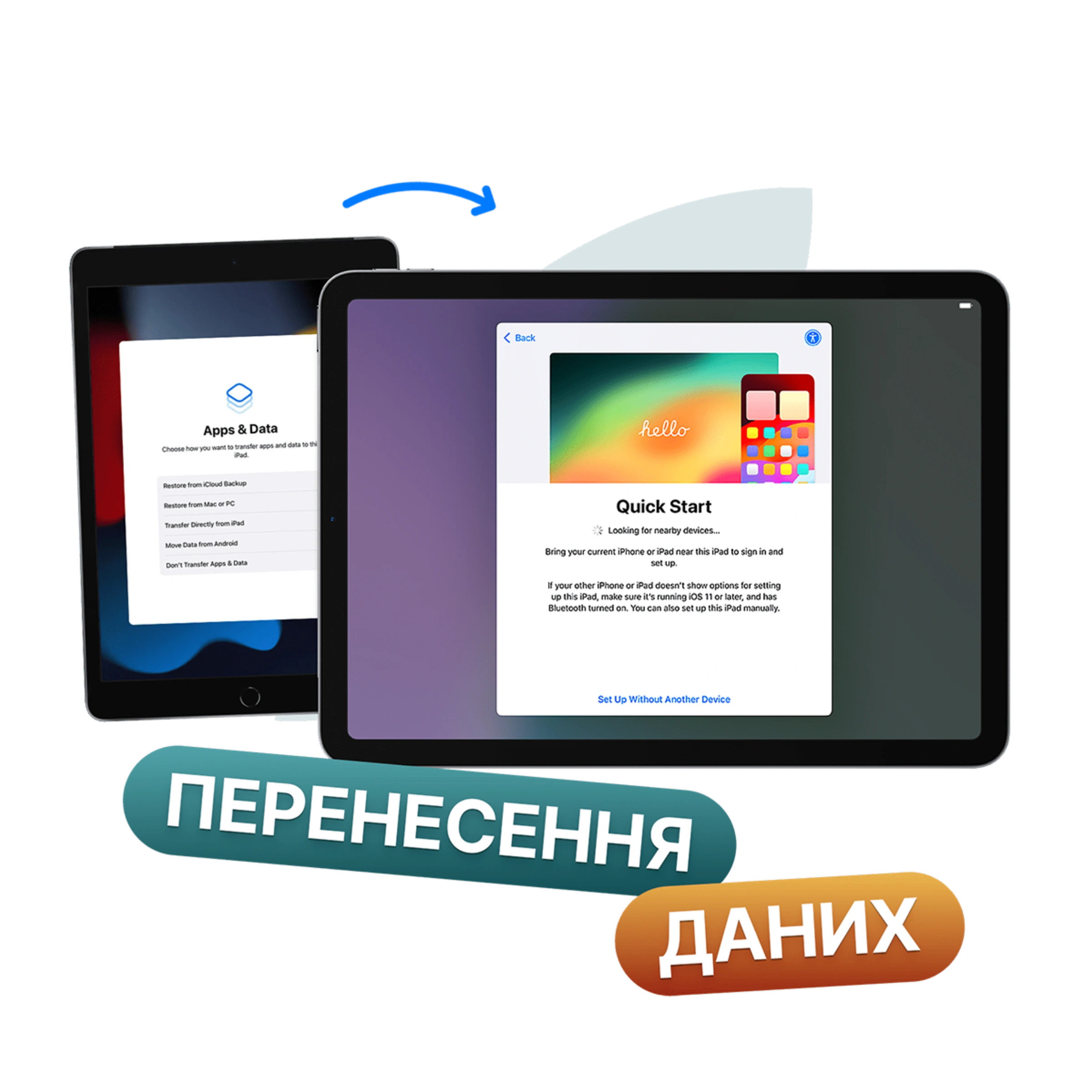 Перенос данных с планшета на планшет