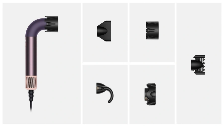 Професійний фен для волосся Dyson HD17 Supersonic r Professional Hair Dryer Straight+Wavy - Jasper Plum (122781-01) EU