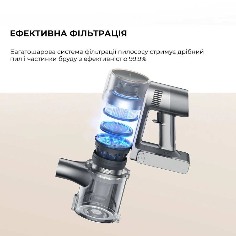 Пилосос Dreame Cordless Vacuum Cleaner R20 Aqua (VTV21A)