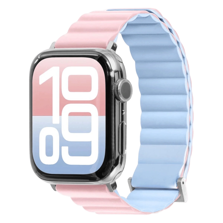 Ремешок LAUT NOVI SPORT FlexColor Watch Strap for Apple Watch Series 4-10 & SE 42/41/40mm - CandyPink/BabyBlue (L_AWS_NS_CP)