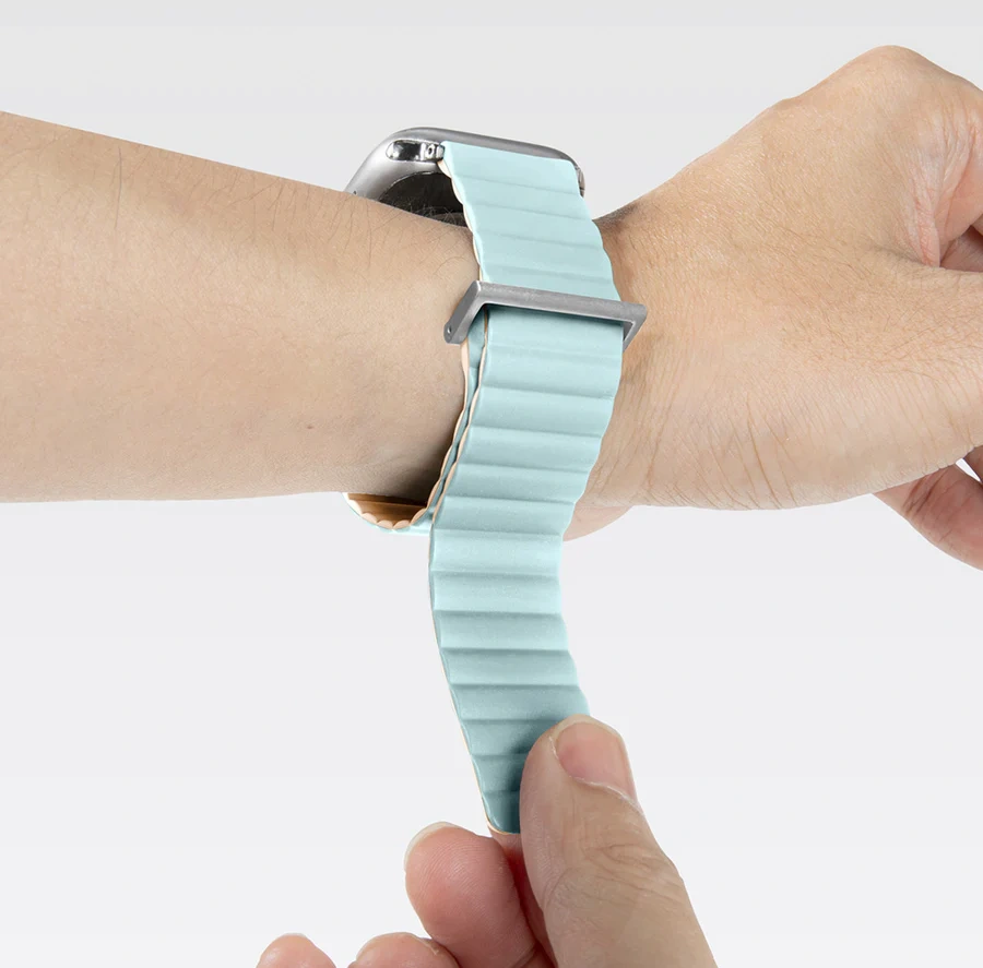 Ремешок LAUT NOVI SPORT FlexColor Watch Strap for Apple Watch Series 4-10 & SE 42/41/40mm - Spearmint/Beige (L_AWS_NS_MT)