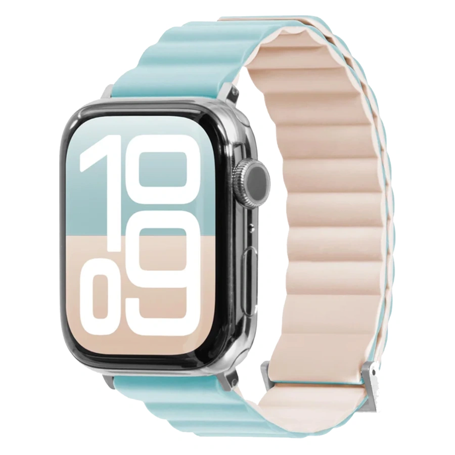 Ремешок LAUT NOVI SPORT FlexColor Watch Strap for Apple Watch Series 4-10 & SE 42/41/40mm - Spearmint/Beige (L_AWS_NS_MT)