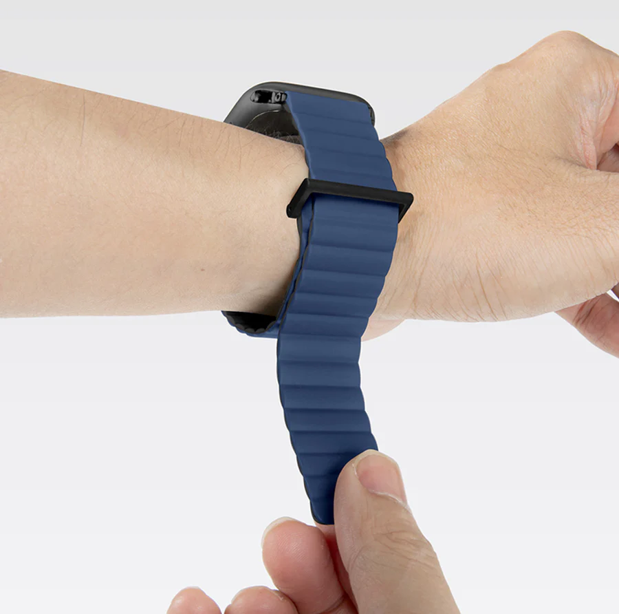 Ремінець LAUT NOVI SPORT FlexColor Watch Strap for Apple Watch Series 4-10 & SE 42/41/40mm - SteelBlue/Black (L_AWS_NS_BL)