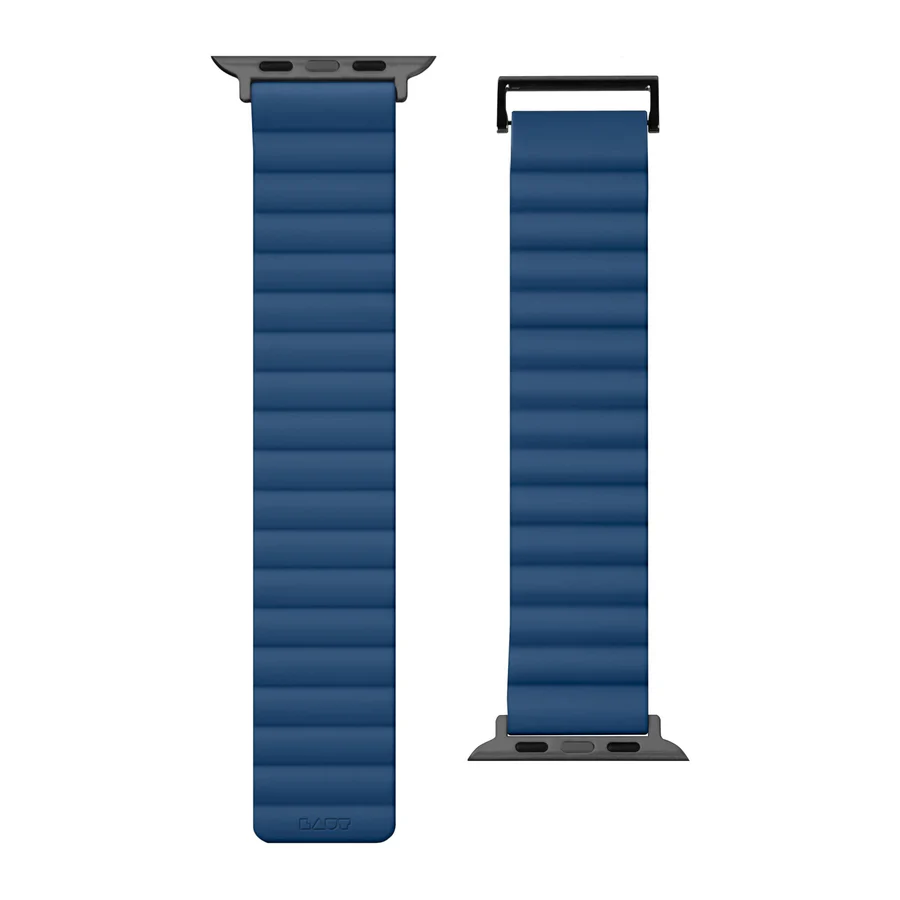 Ремінець LAUT NOVI SPORT FlexColor Watch Strap for Apple Watch Series 4-10 & SE 42/41/40mm - SteelBlue/Black (L_AWS_NS_BL)