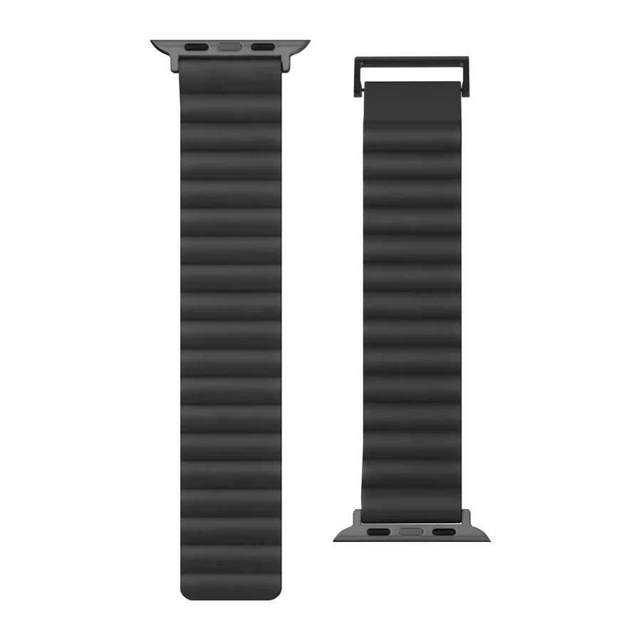 Ремешок LAUT NOVI SPORT FlexColor Watch Strap for Apple Watch Series 4-10 & SE 42/41/40mm - SteelBlue/Black (L_AWS_NS_BL)