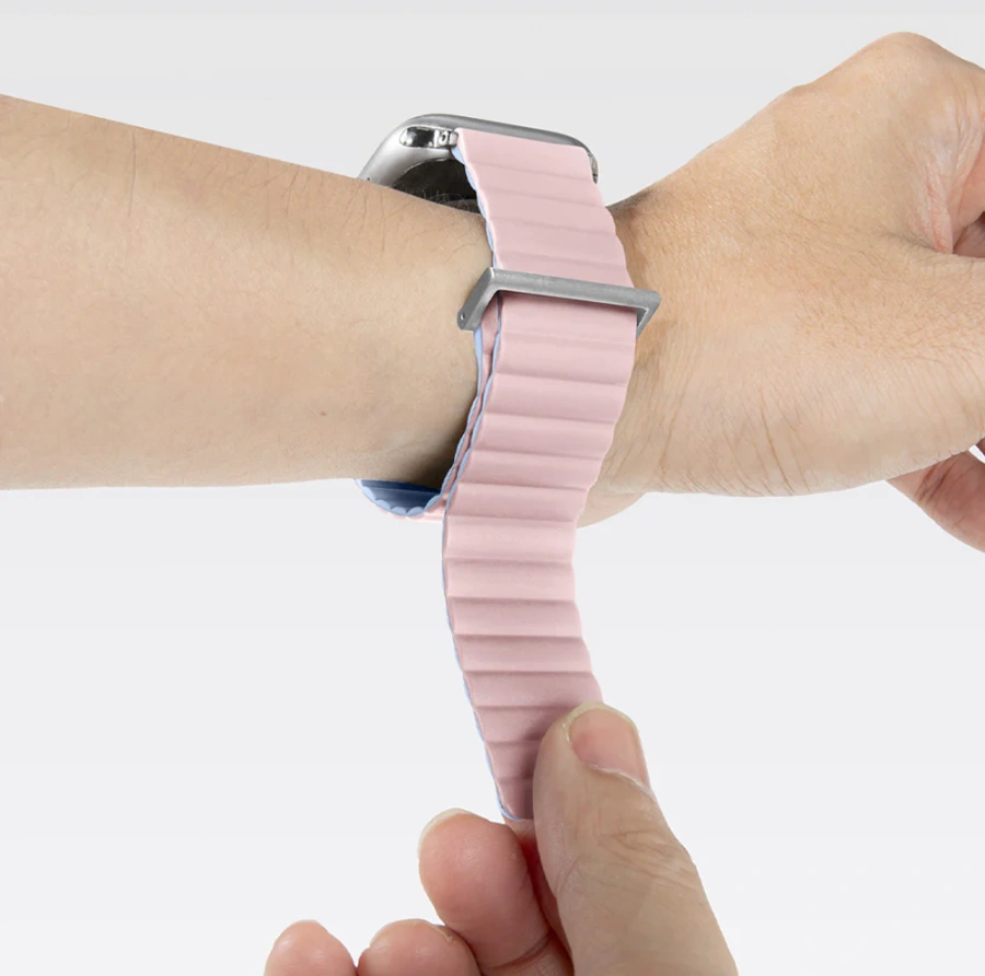 Ремінець LAUT NOVI SPORT FlexColor Watch Strap for Apple Watch Series 4-10 & SE & ULTRA 49/46/45/44mm - CandyPink/BabyBlue (L_AWL_NS_CP)