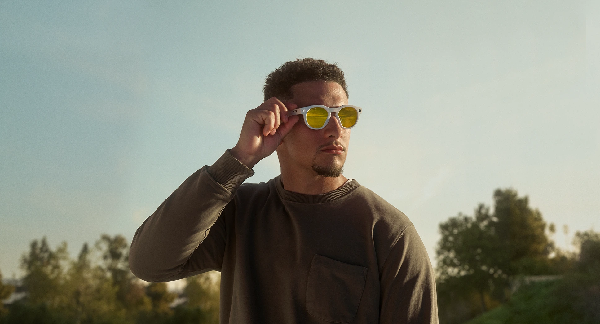 Смарт-окуляри Oakley | Meta HSTN Limited Edition - Desert 24K Prizm Polar (OW8002‑0151)