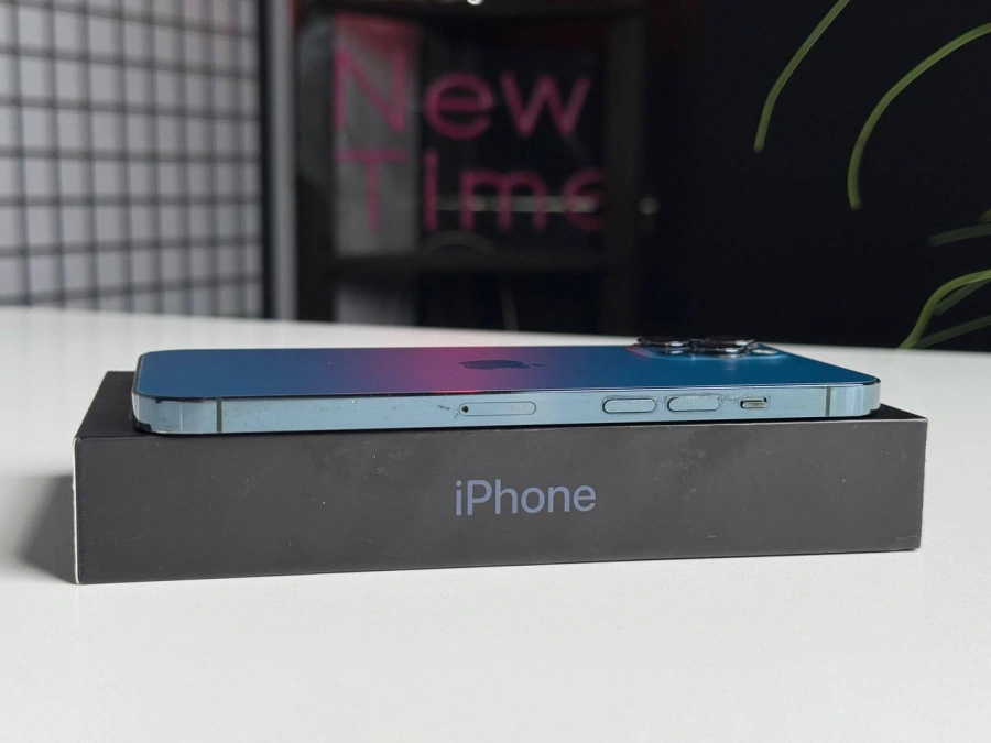 ВЖИВАНИЙ iPhone 12 Pro Max Dual Sim 512GB Pacific Blue (MGCE3) | Стан: задовільний (мінялось скло) | Акумулятор: 85% | Гарантія: 1 місяць | Комплект: повний