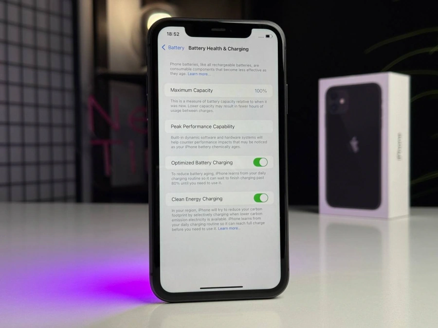 ВЖИВАНИЙ Apple iPhone 11 128GB Black (MWLE2) Full Box - Стан: гарний | Акумулятор: 100% | Комплектація: повний | Гарантія: 1 міс.