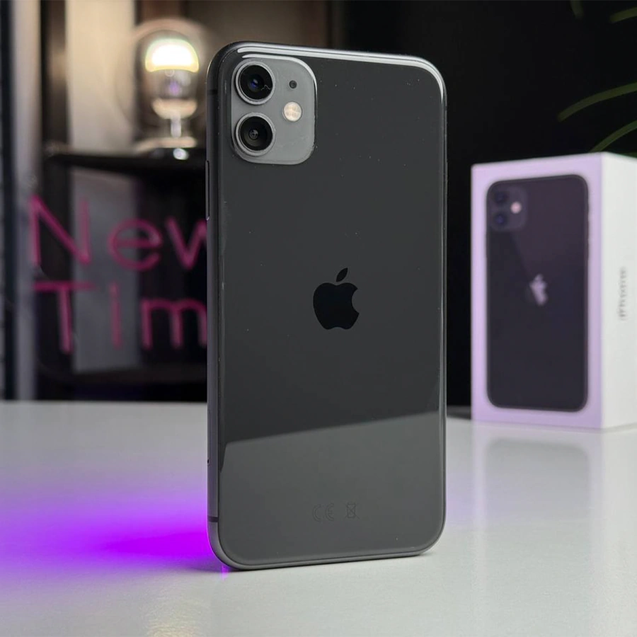 ВЖИВАНИЙ Apple iPhone 11 128GB Black (MWLE2) Full Box - Стан: гарний | Акумулятор: 100% | Комплектація: повний | Гарантія: 1 міс.
