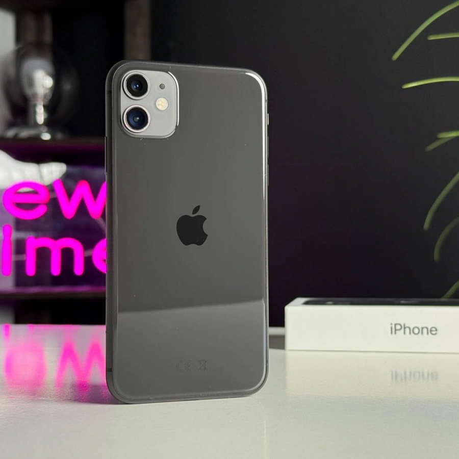 ВЖИВАНИЙ Apple iPhone 11 64GB Black (MWLT2) | Состояние: хорошее | Аккумулятор: 90% | Гарантия: 1 месяц | Комплект: полный