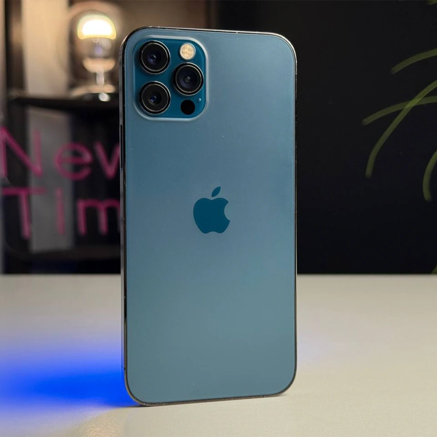 ВЖИВАНИЙ Apple iPhone 12 Pro 128GB Pacific Blue (MGLR3, MGMN3) - Стан: задовільний | Акумулятор: 100% | Комплектація: iPhone, кабель | Гарантія: 1 міс.