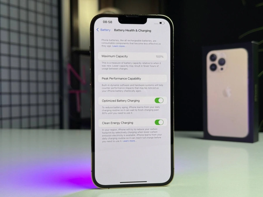 ВЖИВАНИЙ Apple iPhone 13 Pro Max 128GB Gold (MLKN3, MLL83) - Стан: гарний | Акумулятор: 100% | Комплектація: повний | Гарантія: 1 міс.