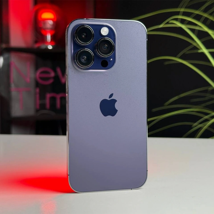 ВЖИВАНИЙ Apple iPhone 14 Pro 1TB Deep Purple (MQ323) | Стан: задовільний | Акумулятор: 100% | Гарантія: 1 місяць | Комплект: кабель