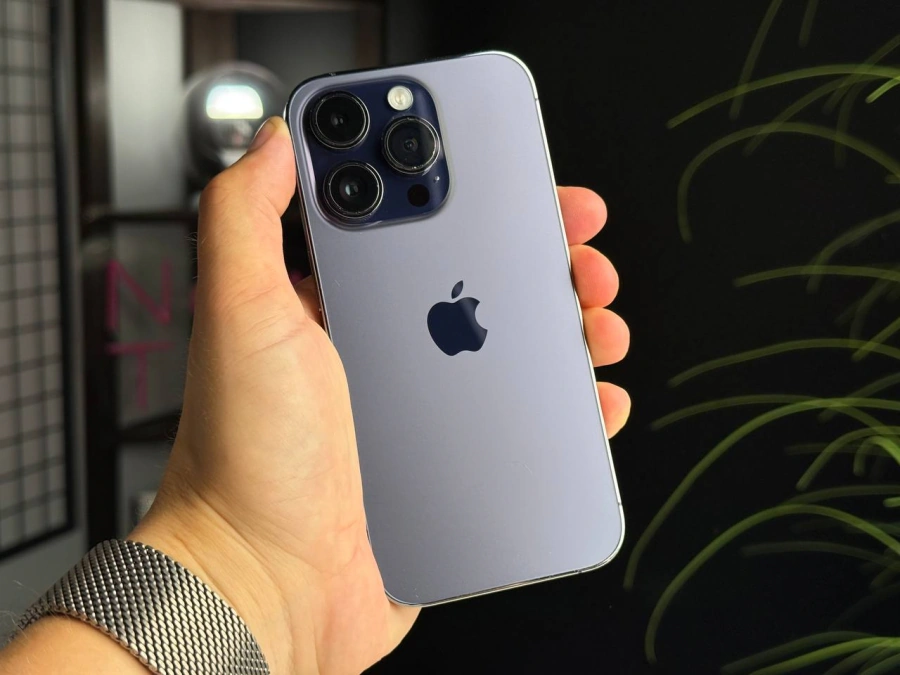 ВЖИВАНИЙ Apple iPhone 14 Pro 512GB Deep Purple (MQ293) | Стан: задовільний | Акумулятор: 100% | Гарантія: 1 місяць | Комплект: iPhone, кабель