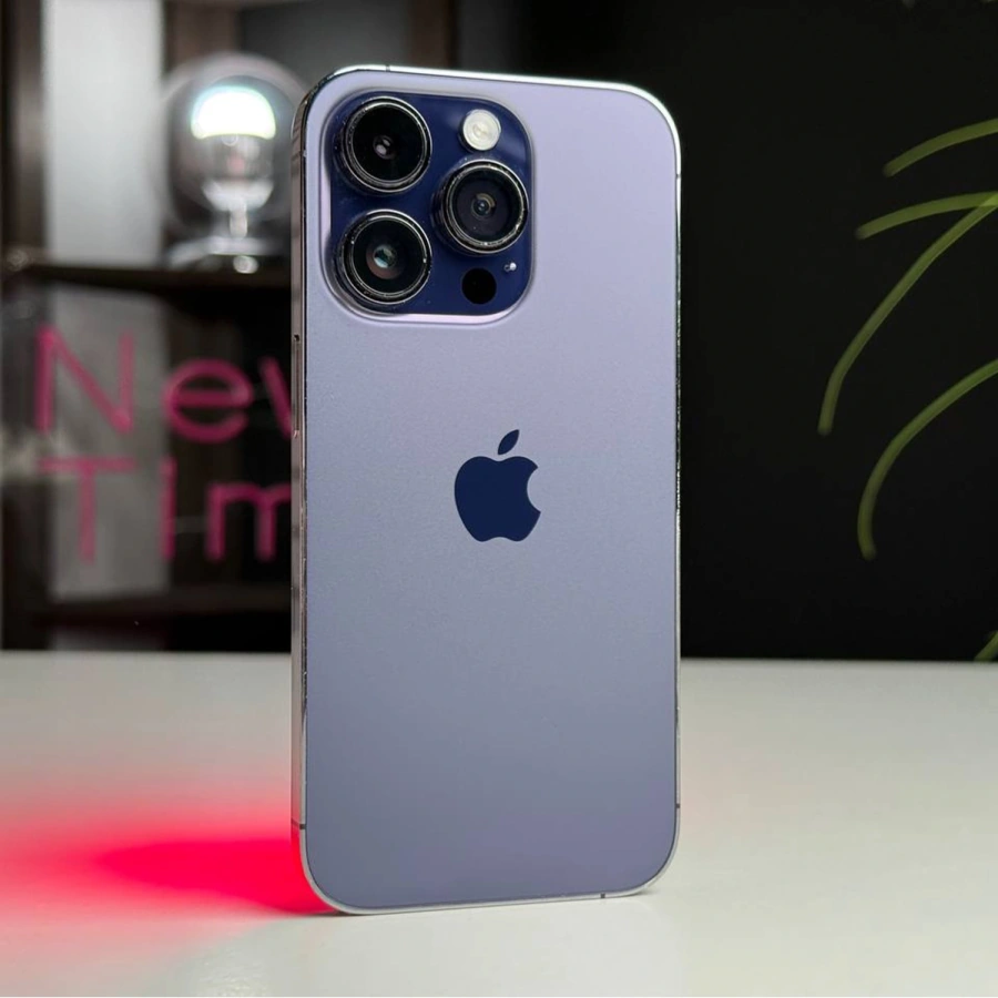 ВЖИВАНИЙ Apple iPhone 14 Pro 512GB Deep Purple (MQ293) | Стан: задовільний | Акумулятор: 100% | Гарантія: 1 місяць | Комплект: iPhone, кабель