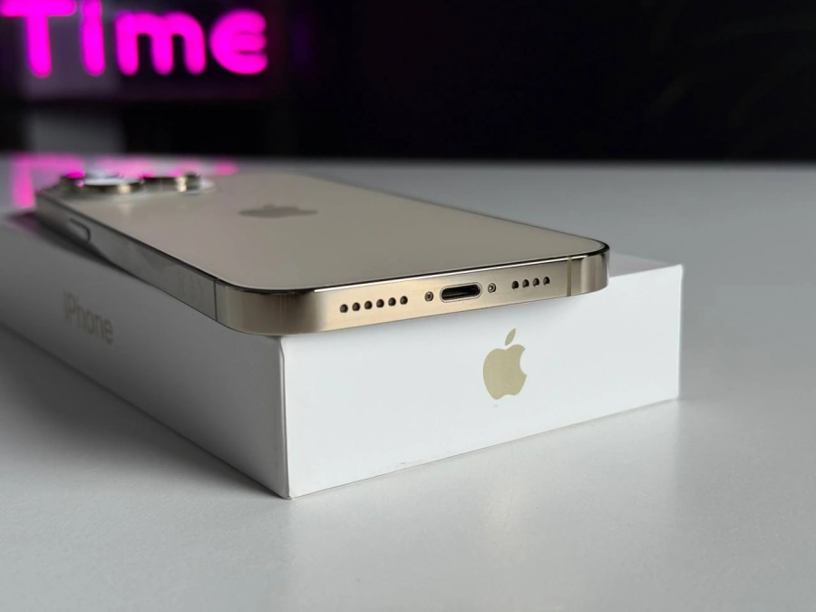 ВЖИВАНИЙ Apple iPhone 14 Pro Max 128GB Gold (MQ9R3) | Стан: гарний (мілкі подряпини) | Акумулятор: 88% | Гарантія: 1 місяць | Комплект: повний