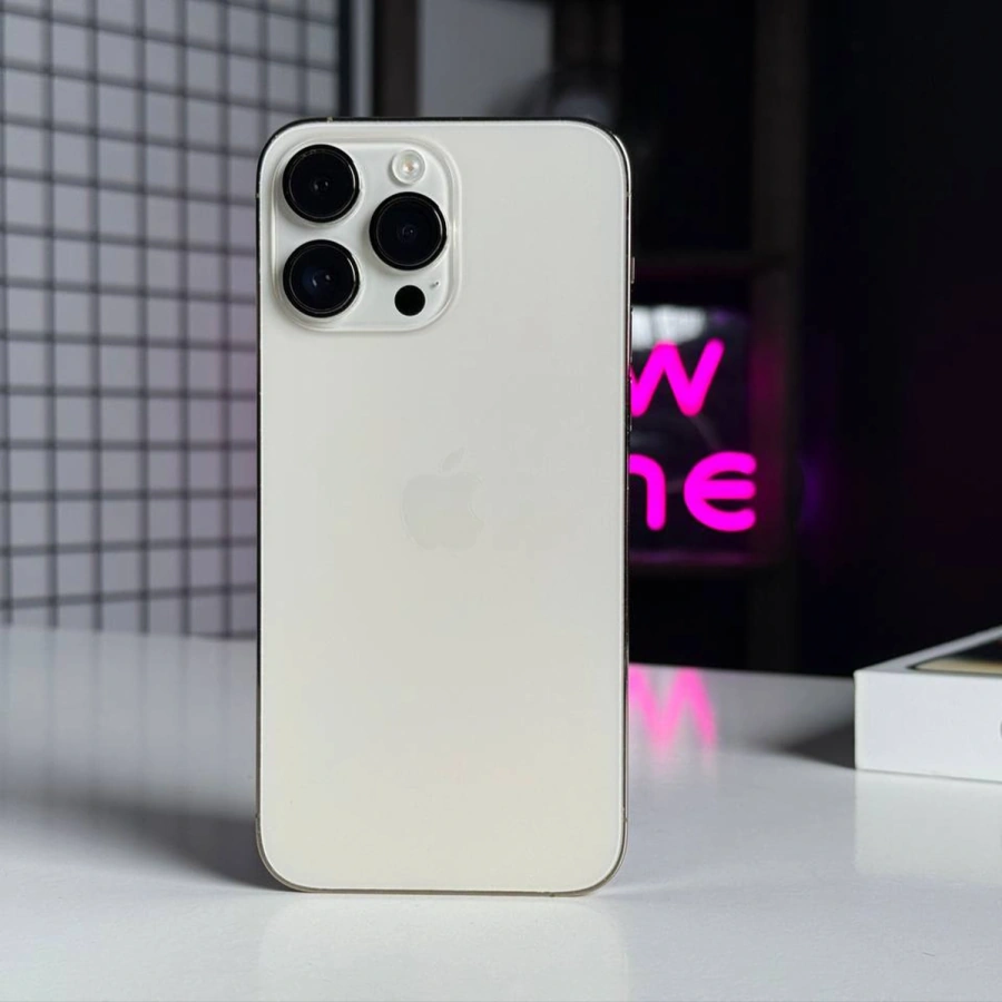 ВЖИВАНИЙ Apple iPhone 14 Pro Max 128GB Gold (MQ9R3) | Стан: гарний (мілкі подряпини) | Акумулятор: 88% | Гарантія: 1 місяць | Комплект: повний