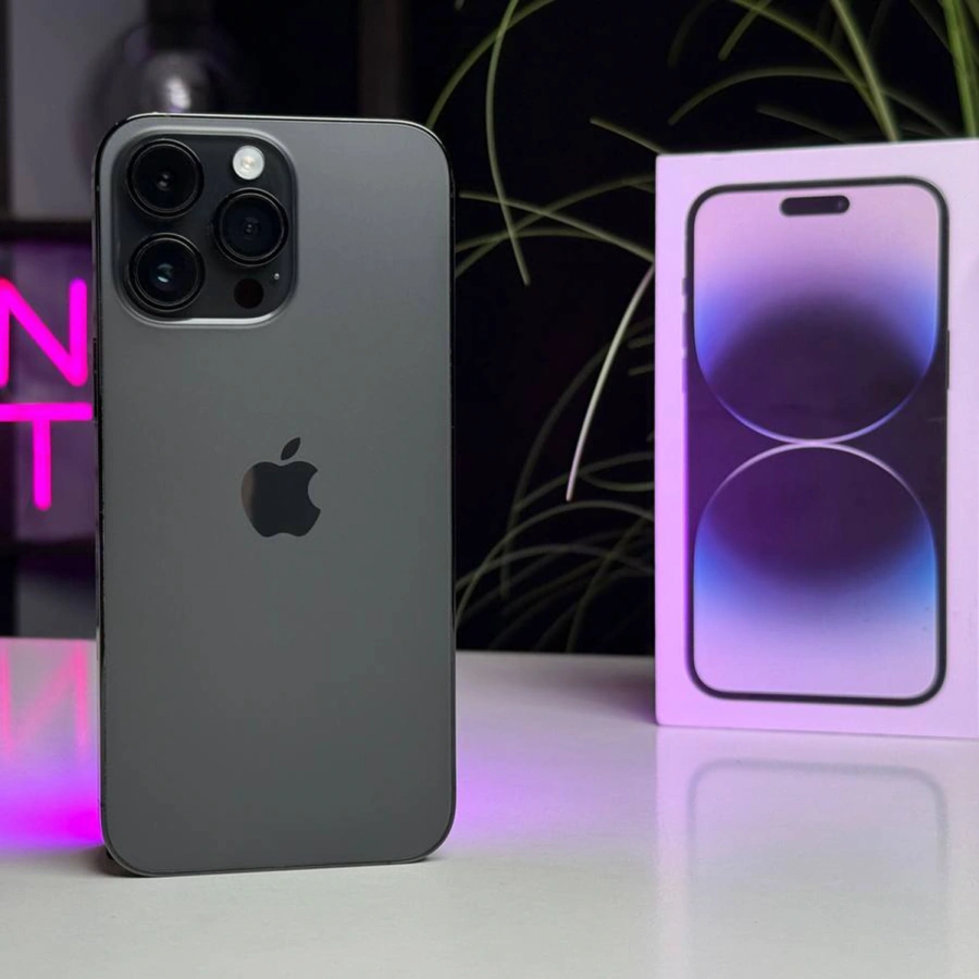 ВЖИВАНИЙ Apple iPhone 14 Pro Max 128GB Space Black eSim (MQ8N3) - Стан: гарний | Акумулятор: 88% | Комплектація: повний | Гарантія: 1 міс.