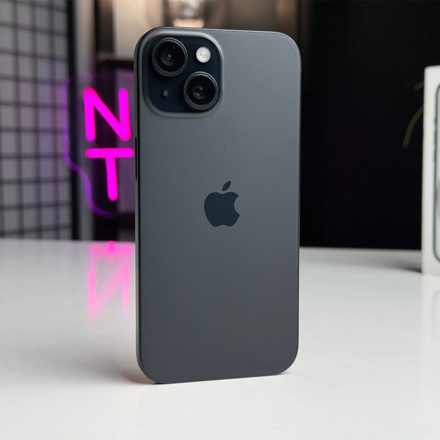 ВЖИВАНИЙ Apple iPhone 15 128GB Black (MTP03) - Стан: гарний | Акумулятор: 87% | Комплектація: повний | Гарантія: 1 міс.