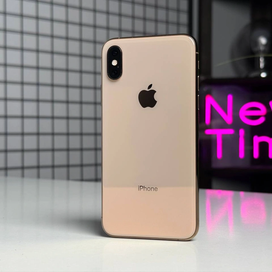 Б/У Apple iPhone XS 256GB Gold (MT9K2) - Состояние: идеальный | Аккумулятор: 100% | Комплектация: кабель | Гарантія: 1 мес.