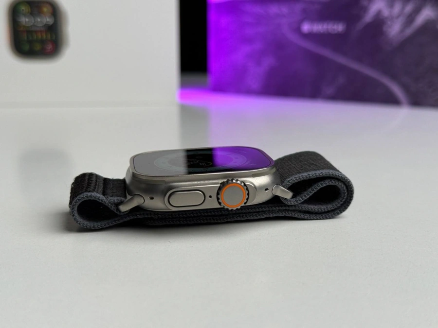 ВЖИВАНИЙ Apple Watch Ultra 2 GPS + Cellular 49mm Titanium Case with Blue/Black Trail Loop - M/L (MRF63) | Стан: - гарний, ледь помітні подряпини на екрані | Акумулятор: 97% | Гарантія: 3 місяці | Комплект: повний