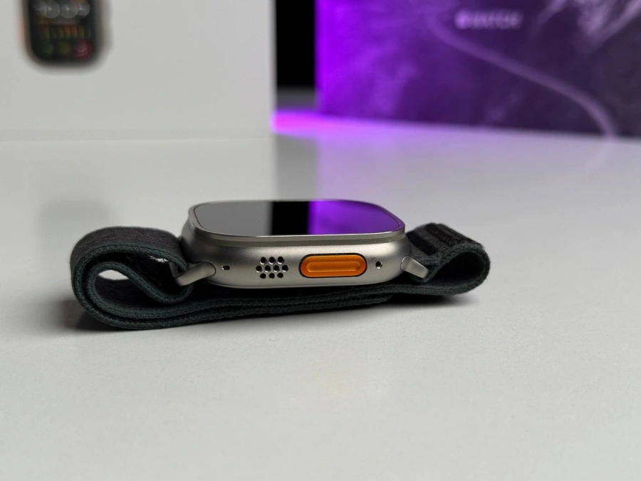 ВЖИВАНИЙ Apple Watch Ultra 2 GPS + Cellular 49mm Titanium Case with Blue/Black Trail Loop - M/L (MRF63) | Стан: - гарний, ледь помітні подряпини на екрані | Акумулятор: 97% | Гарантія: 3 місяці | Комплект: повний