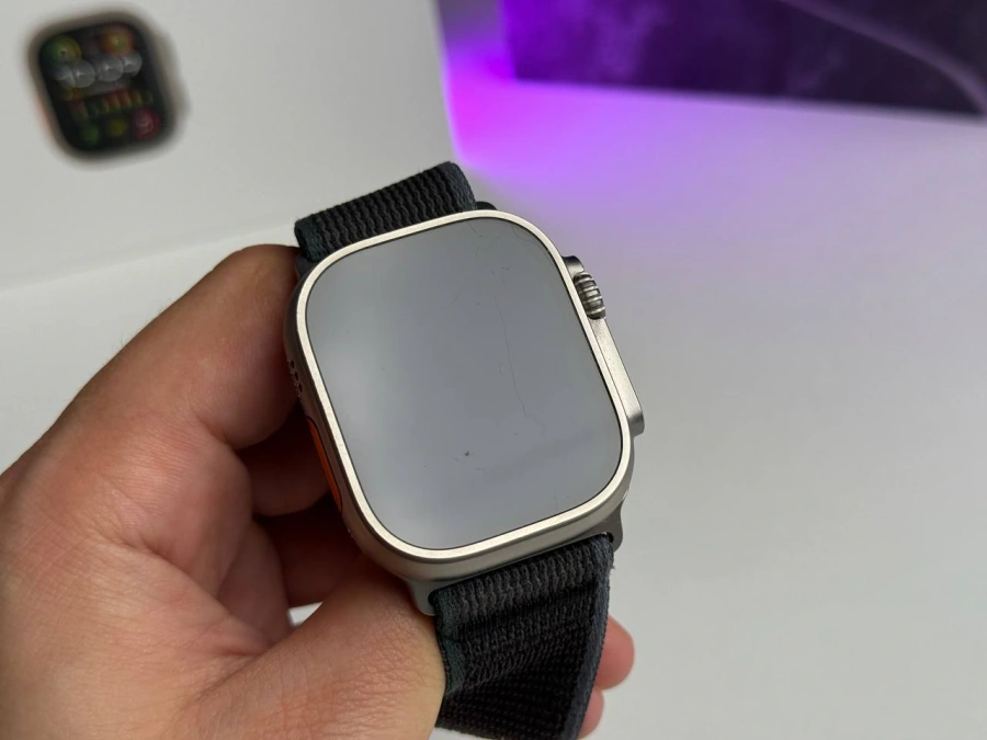 ВЖИВАНИЙ Apple Watch Ultra 2 GPS + Cellular 49mm Titanium Case with Blue/Black Trail Loop - M/L (MRF63) | Стан: - гарний, ледь помітні подряпини на екрані | Акумулятор: 97% | Гарантія: 3 місяці | Комплект: повний