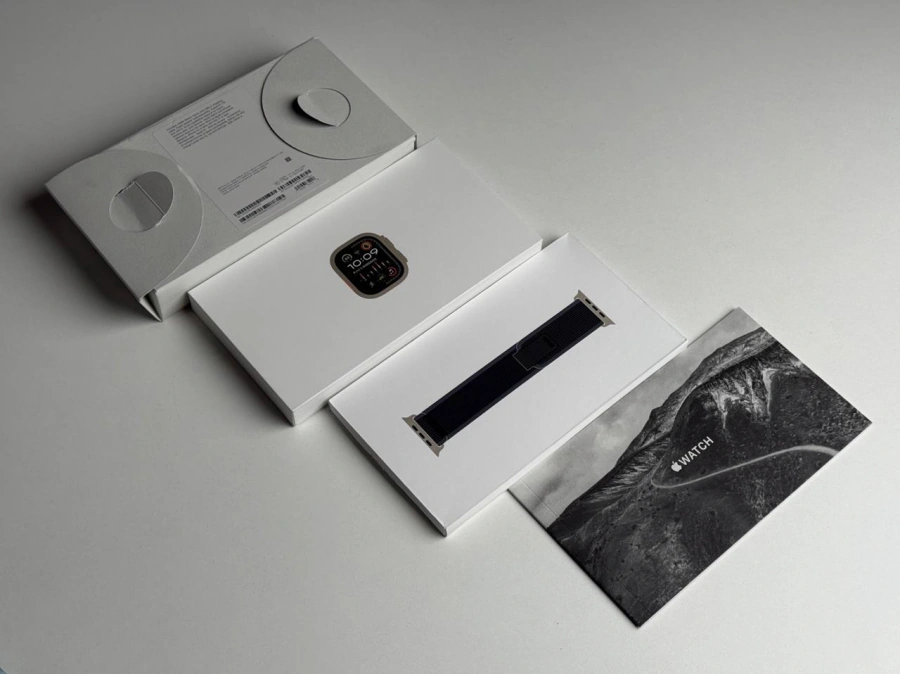 ВЖИВАНИЙ Apple Watch Ultra 2 GPS + Cellular 49mm Titanium Case with Blue/Black Trail Loop - M/L (MRF63) | Стан: - гарний, ледь помітні подряпини на екрані | Акумулятор: 97% | Гарантія: 3 місяці | Комплект: повний