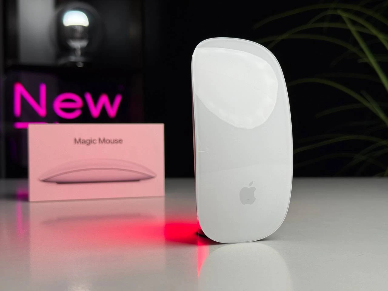 Б/У Мышь Apple Magic Mouse [Lightning] - White Multi-Touch Surface (MK2E3) - Состояние: хороший | Аккумулятор: 100% | Комплектация: полный | Гарантія: 3 мес.