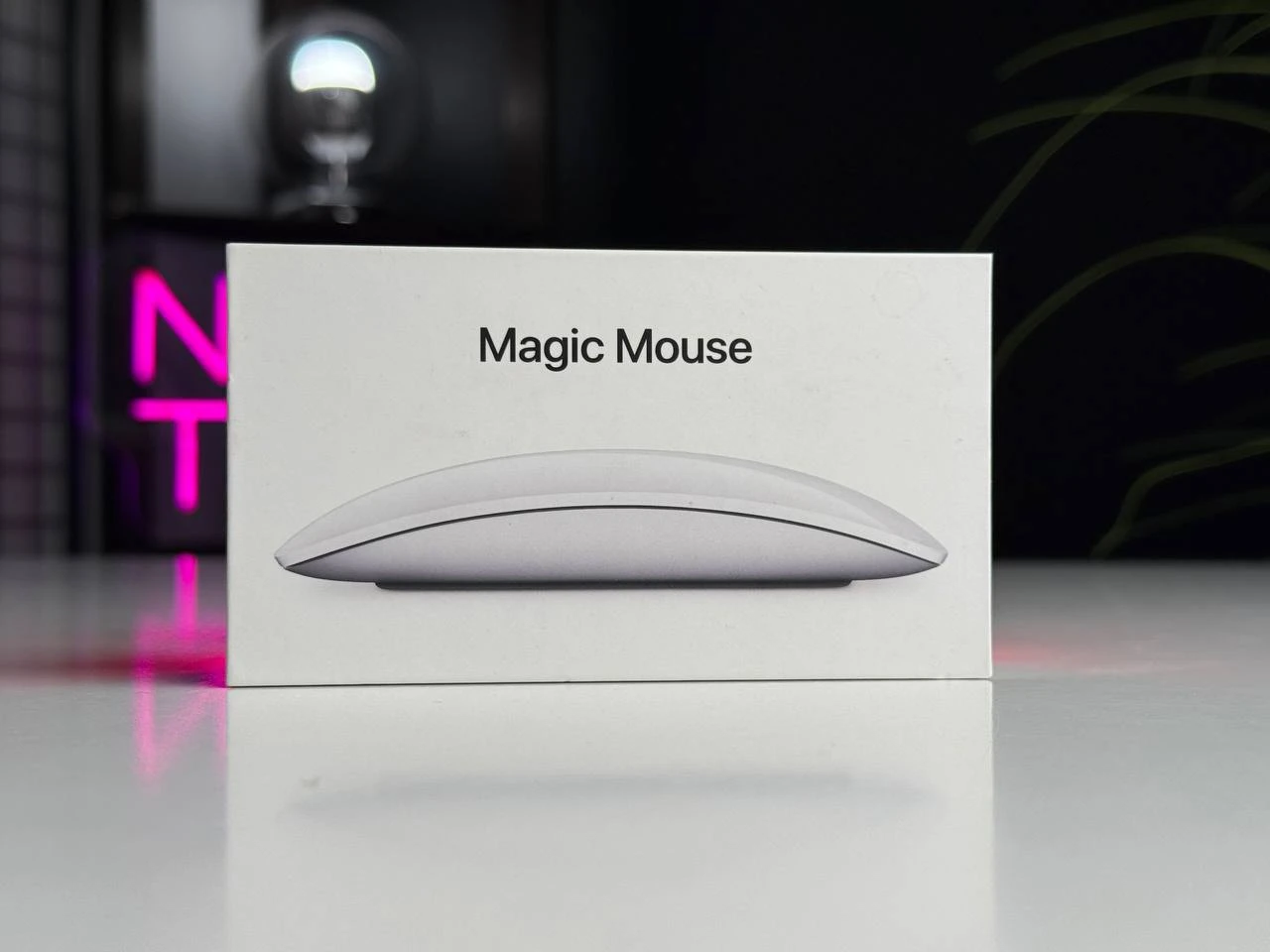 Б/У Мышь Apple Magic Mouse [Lightning] - White Multi-Touch Surface (MK2E3) - Состояние: хороший | Аккумулятор: 100% | Комплектация: полный | Гарантія: 3 мес.