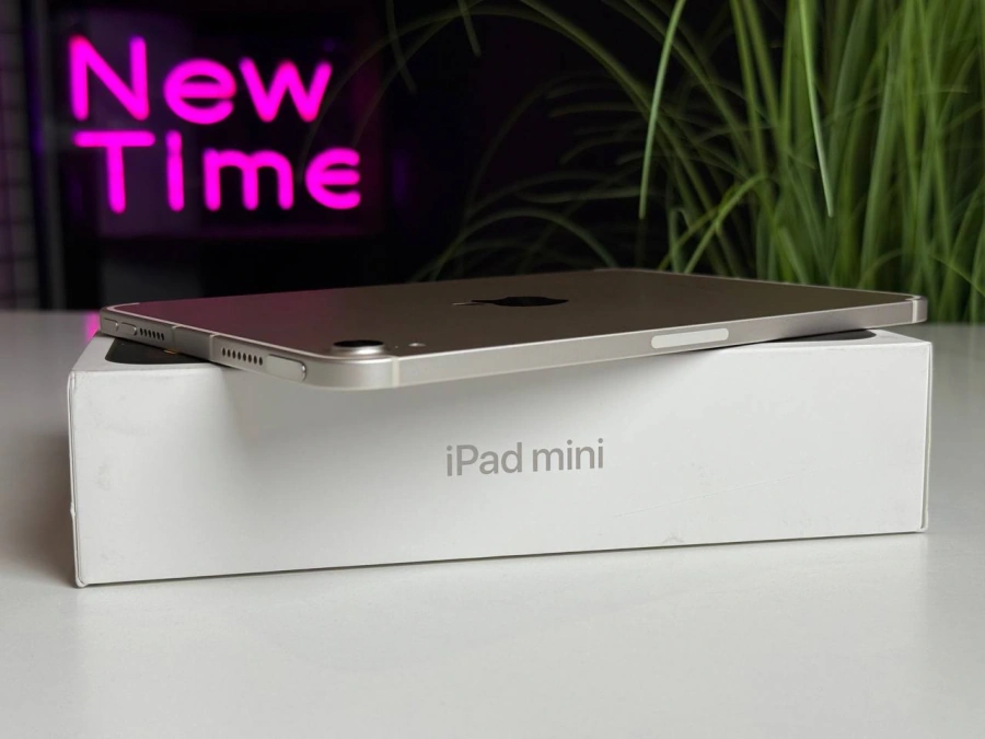 ВІТРИННИЙ Планшет Apple iPad mini 7 Wi-Fi + Cellular 128GB Starlight (MXPQ3) | Стан: ідеальний | Акумулятор: 100% (44 цикли) | Гарантія: 1 місяць | Комплект: повний
