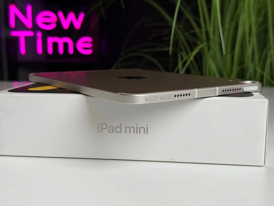 ВІТРИННИЙ Планшет Apple iPad mini 7 Wi-Fi + Cellular 128GB Starlight (MXPQ3) | Стан: ідеальний | Акумулятор: 100% (44 цикли) | Гарантія: 1 місяць | Комплект: повний
