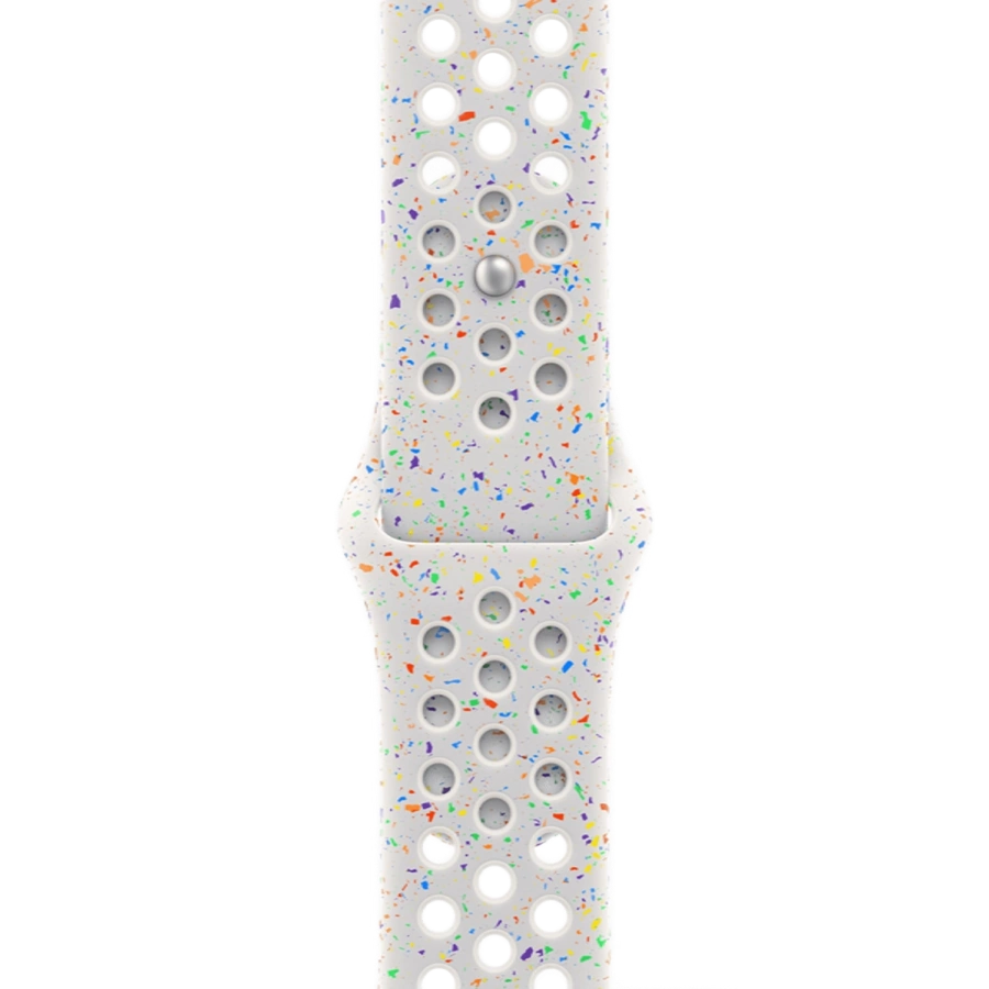 Apple Watch Series 10 GPS 42mm Silver Aluminum Case with Pure Platinum Nike Sport Band - S/M (MWWW3+MYJM3)