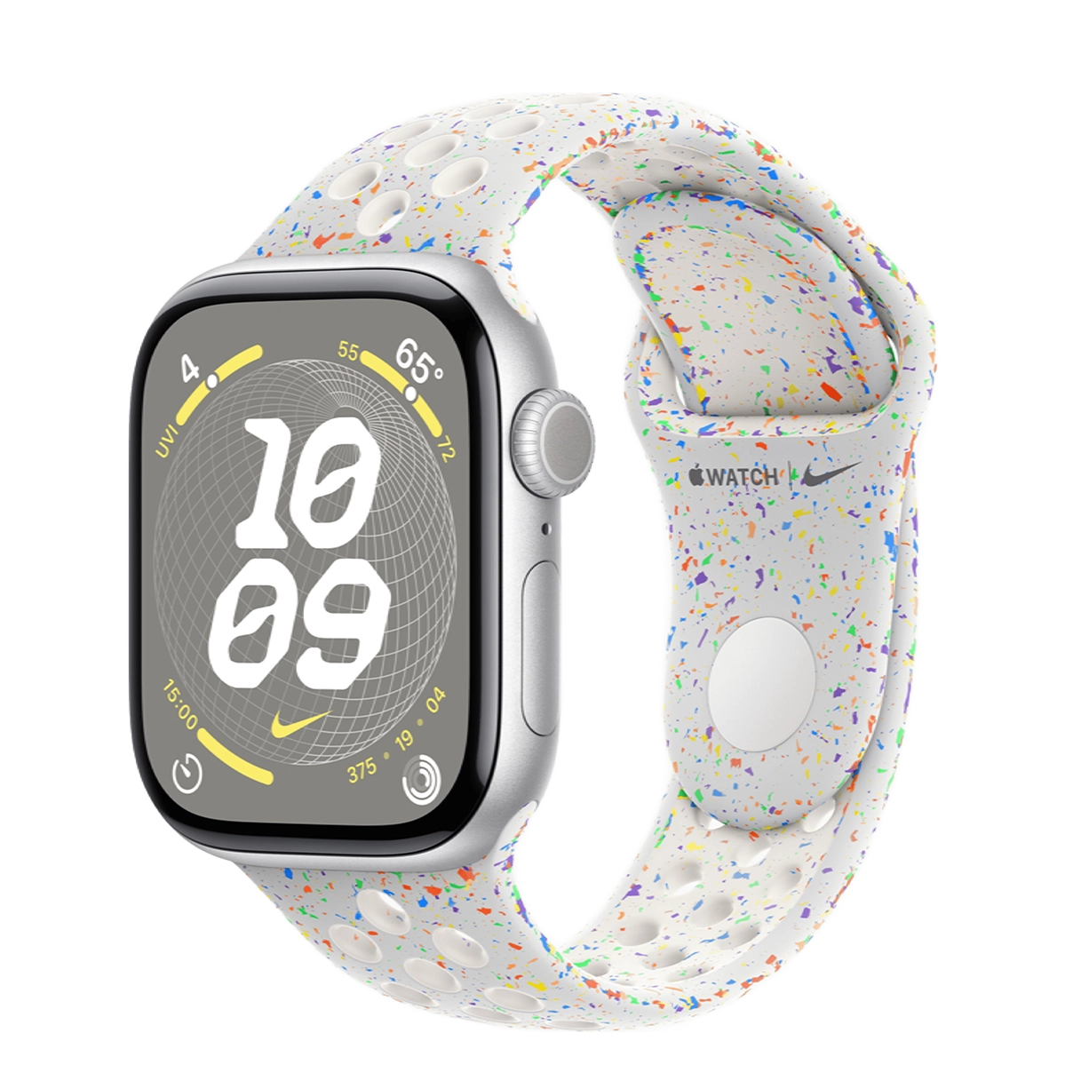 Apple Watch Series 10 GPS 42mm Silver Aluminum Case with Pure Platinum Nike Sport Band - S/M (MWWW3+MYJM3)