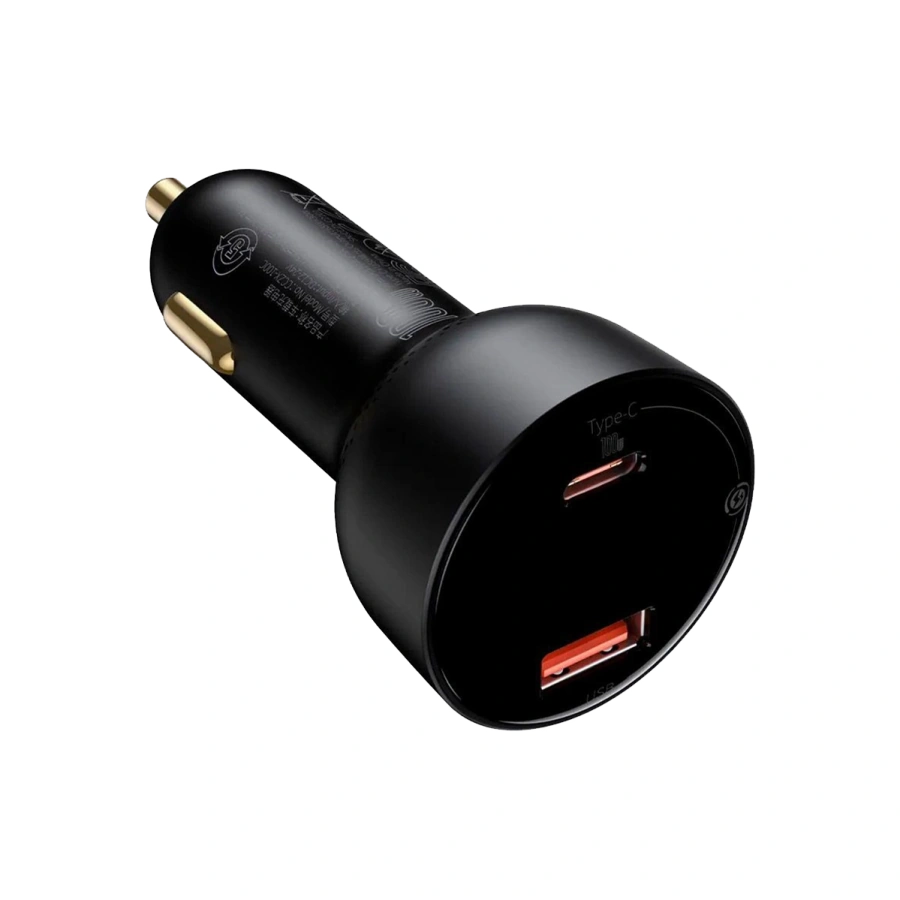 Автомобильное зарядное устройство Baseus Superme Digital Display PPS Dual Quick Charger Car Charger 100W Black (CCZX-01)