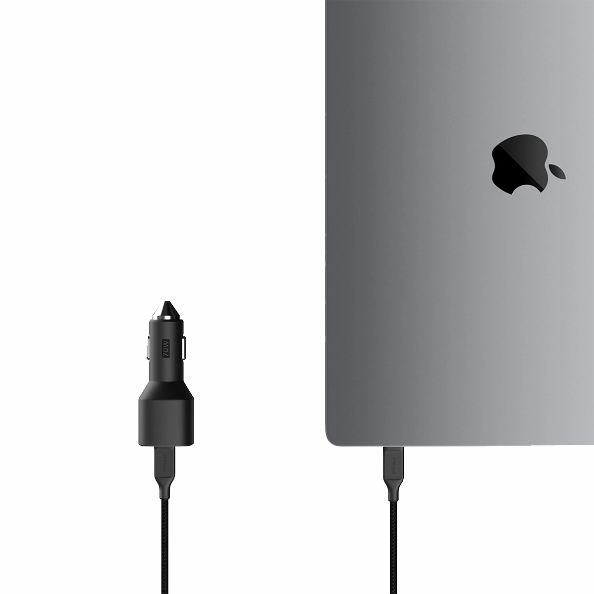 Автомобільний зарядний пристрій Nomad Dual Port USB-C 70W Car Charger - Black (NM01895985)