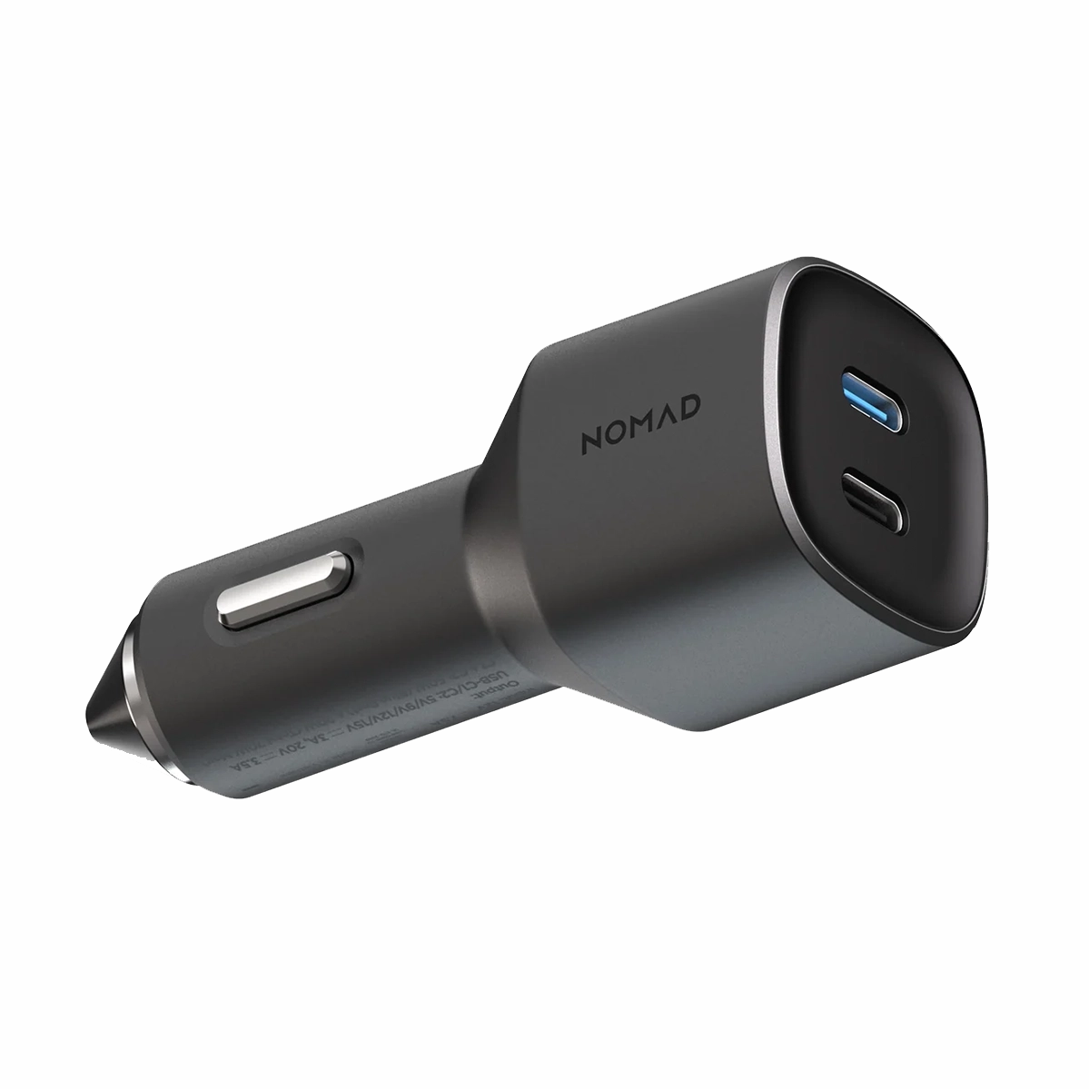 Автомобільний зарядний пристрій Nomad Dual Port USB-C 70W Car Charger - Black (NM01895985)