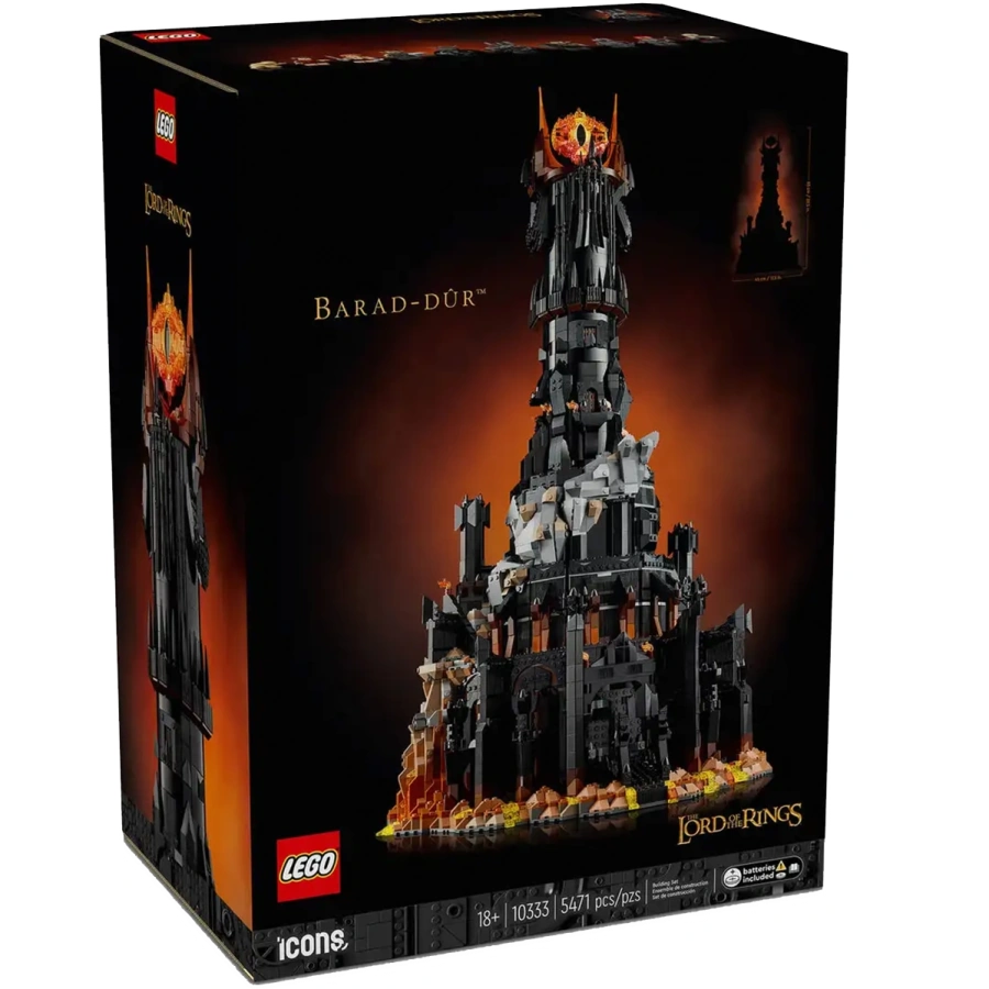 Блоковий конструктор LEGO Icons Володар кілець: Барад-Дур (10333)