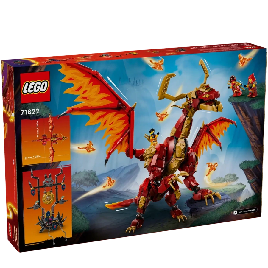 Блоковий конструктор LEGO NINJAGO Першодракон руху (71822)