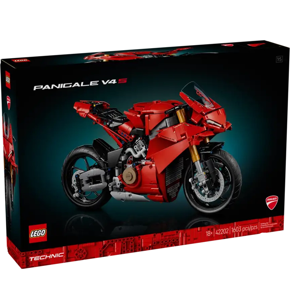 Блоковий конструктор LEGO Technic Мотоцикл Ducati Panigale V4 S (42202)