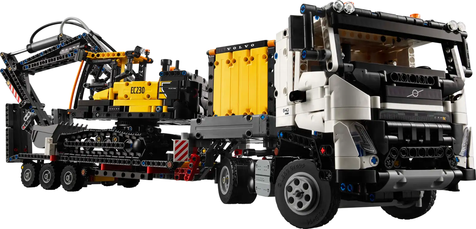 Блоковий конструктор LEGO Technic Вантажівка Volvo FMX та електричний екскаватор EC230 (42175)