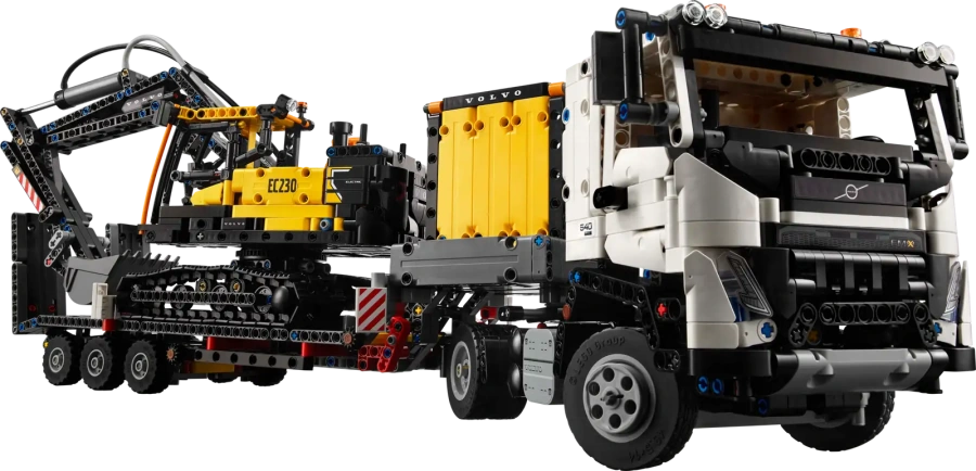 Блоковий конструктор LEGO Technic Вантажівка Volvo FMX та електричний екскаватор EC230 (42175)