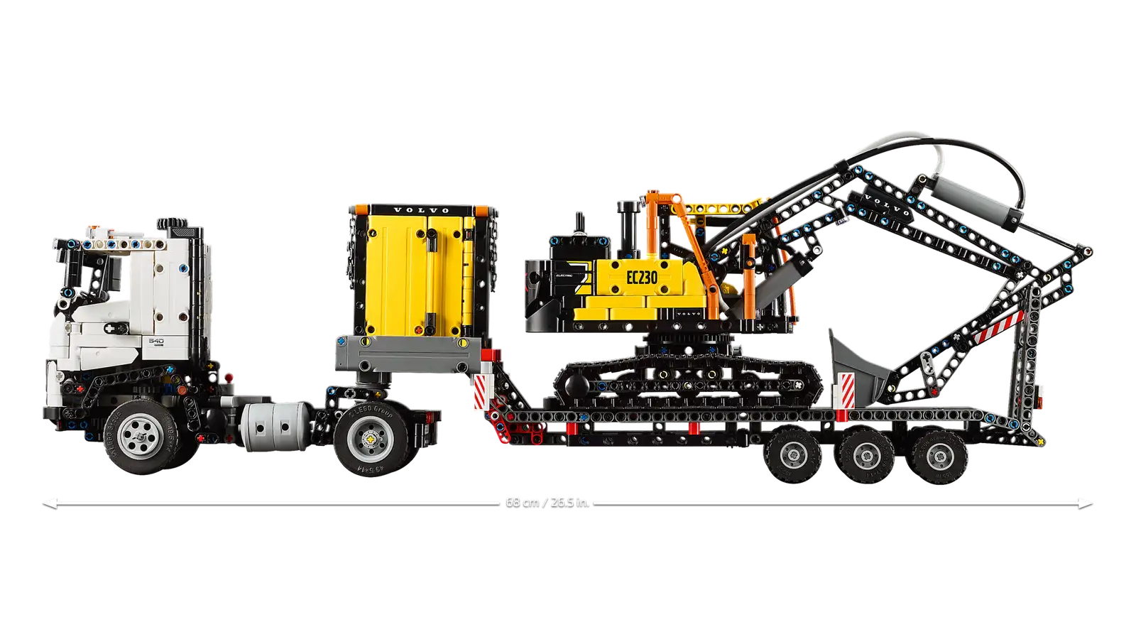 Блоковий конструктор LEGO Technic Вантажівка Volvo FMX та електричний екскаватор EC230 (42175)