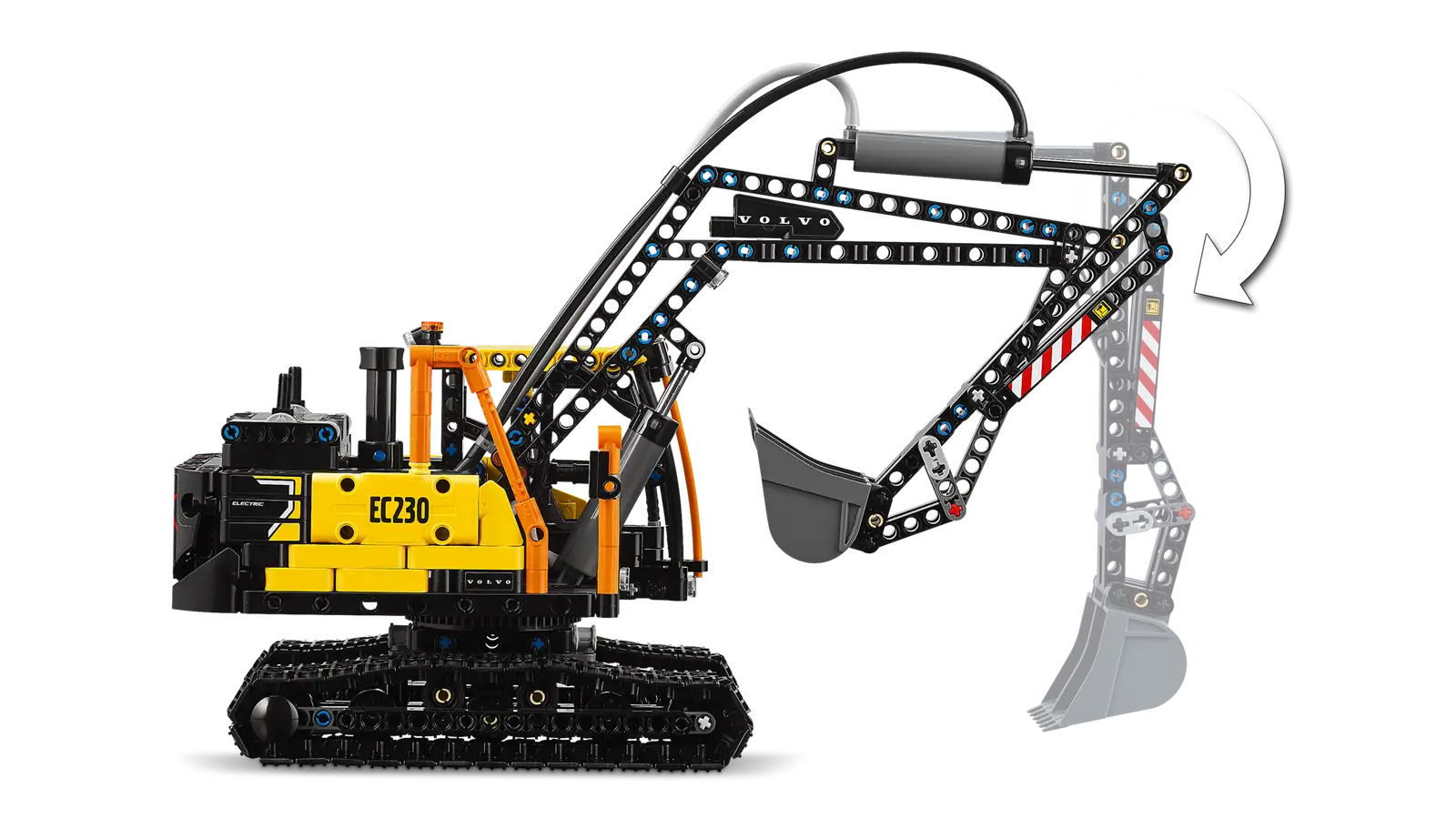 Блоковий конструктор LEGO Technic Вантажівка Volvo FMX та електричний екскаватор EC230 (42175)