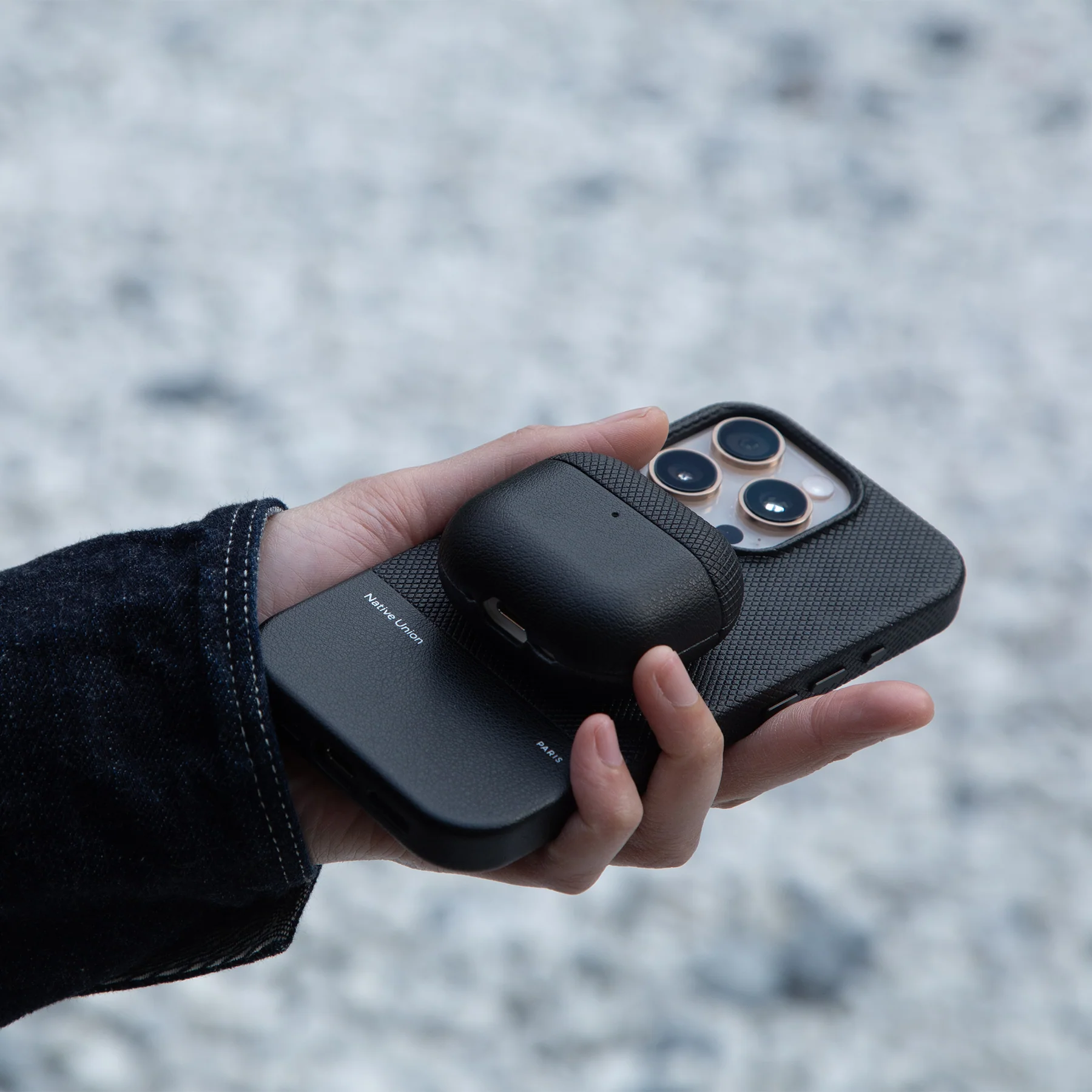 Чохол Native Union (RE) Classic Case for Airpods 4th Gen - Navy (AP4ANC-LTHR-NAV)