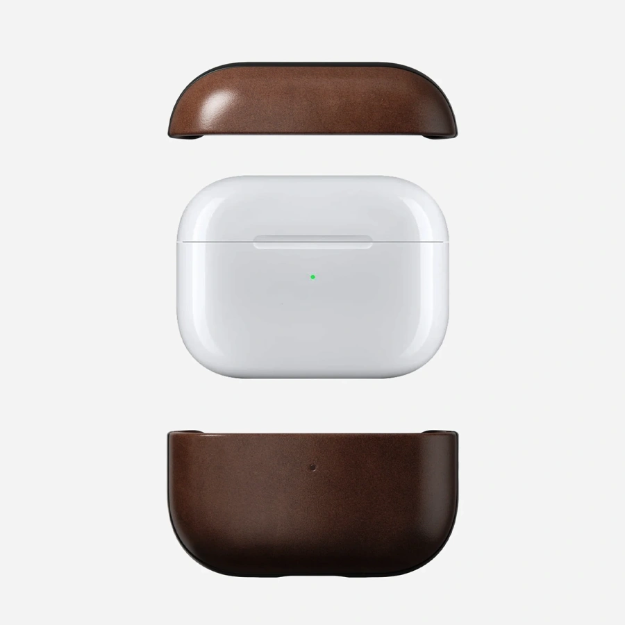 Чохол Nomad Modern Horween Leather Case for Airpods Pro 2nd Gen - Rustic Brown (NM01997085)
